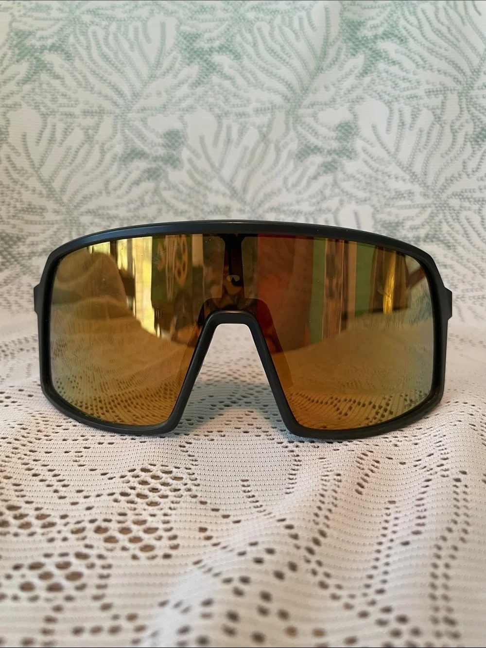 Oakley Sutro S Black Frame Sunglasses with Gold Mirror Lenses